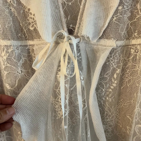 For Love And Lemons Stardust Mini Dress - White Floral Lace - Picture 5 of 14